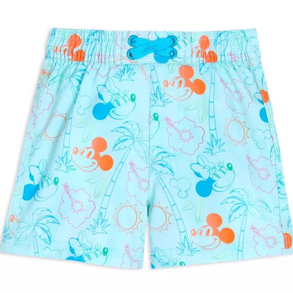 Mickey and Minnie Mouse Swim Trunks for Baby | Brand New | 12- 18 months